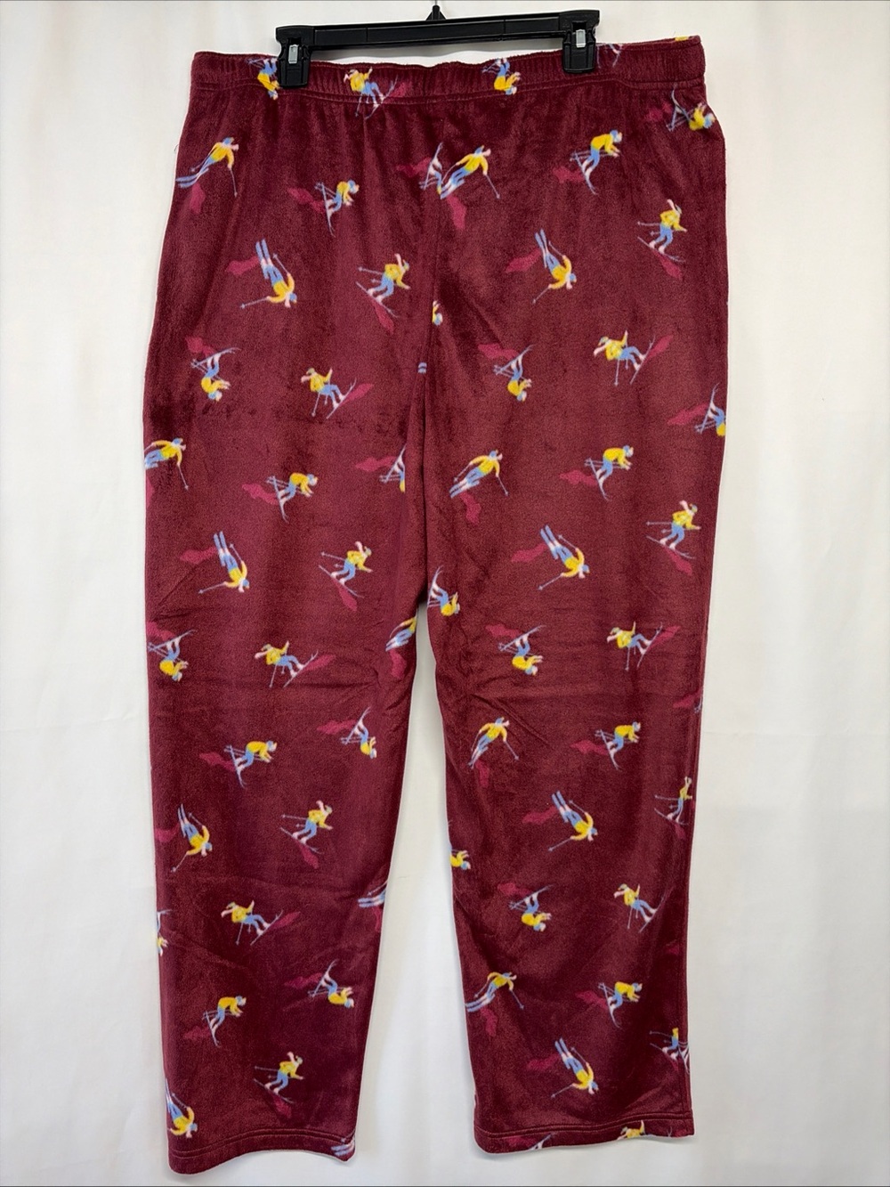 *3 PAIRS* St. Johns Bay Men’s Sz XL Burgundy Skier Fleece Sleep Pajama Pants - Picture 8 of 12